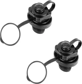 2-Pack Inflatable Boat Air Valve, Inflatable Boat Replacement Caps Boat Spiral Air Plugs 0ne-Way Inflation Replacement for Inflatable Raft Boat Kayak (24mm)
