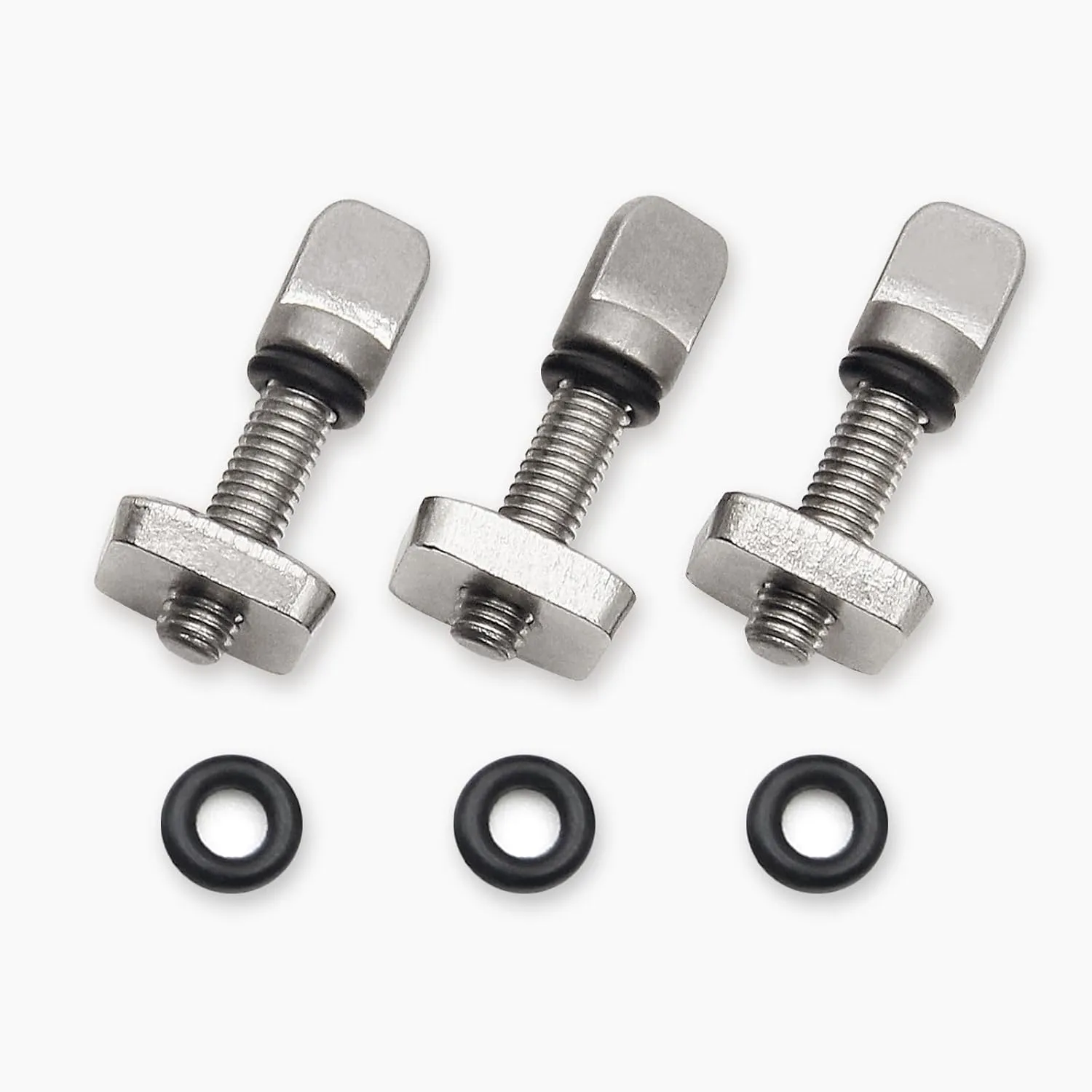 Abahub SUP Paddle Board Fin Screws 3 or 6 Pack - 316 Stainless Steel Replacement Fins Box Screw and Plate with Extra O Rings for SUP Inflatable Stand Up Paddleboard Surfboard Longboard