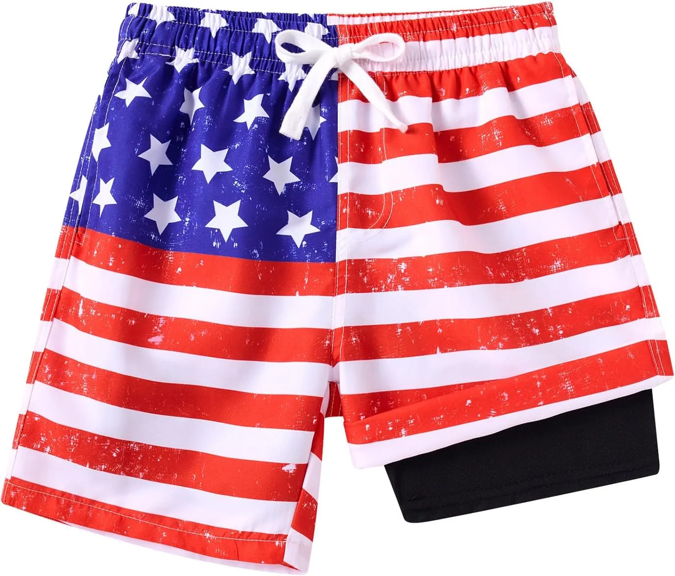 ALISISTER Boys Swim Trunks Compression Liner Swim Shorts Bathing Suit with Boxer Brief Quick Dry Swimwear 7-20T