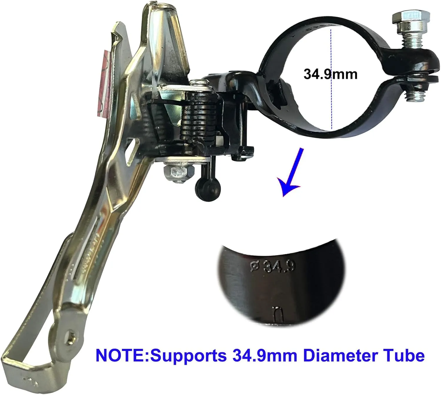 Bicycle Front Derailleur FD-TY300 3x6/7 Speed Tourney Up/Down Swing 31.8mm 34.9mm for Mountain Road Bike