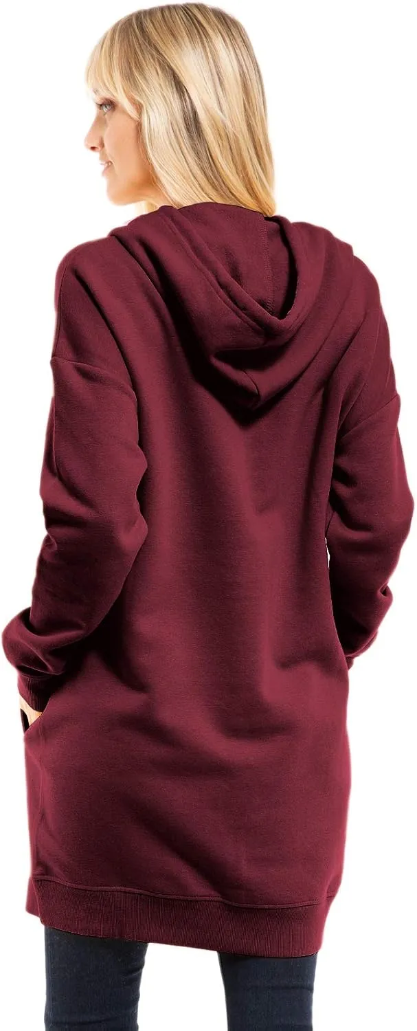 Design by Olivia Women's Casual Oversized Fleece Hoodie Sweatshirts Loose Pullover Tunic Fall Outfits S~3X