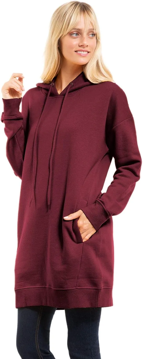 Design by Olivia Women's Casual Oversized Fleece Hoodie Sweatshirts Loose Pullover Tunic Fall Outfits S~3X