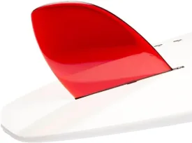 DORSAL Rudder Surf Fins for SUP Longboard Surfboard Center D-Fin Red 8.5" Polycarbonate