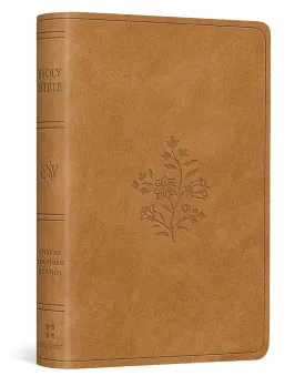 ESV Vest Pocket New Testament with Psalms and Proverbs, Red Letter (TruTone, Nubuck Caramel, Wildflower Design): Holy Bible, English Standard Version Imitation Leather  June 20, 2024