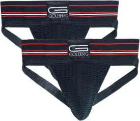 GOLBERG G Mens Athletic Supporters (2 Pack) - Jock Strap Underwear - Extra Strength Elastic