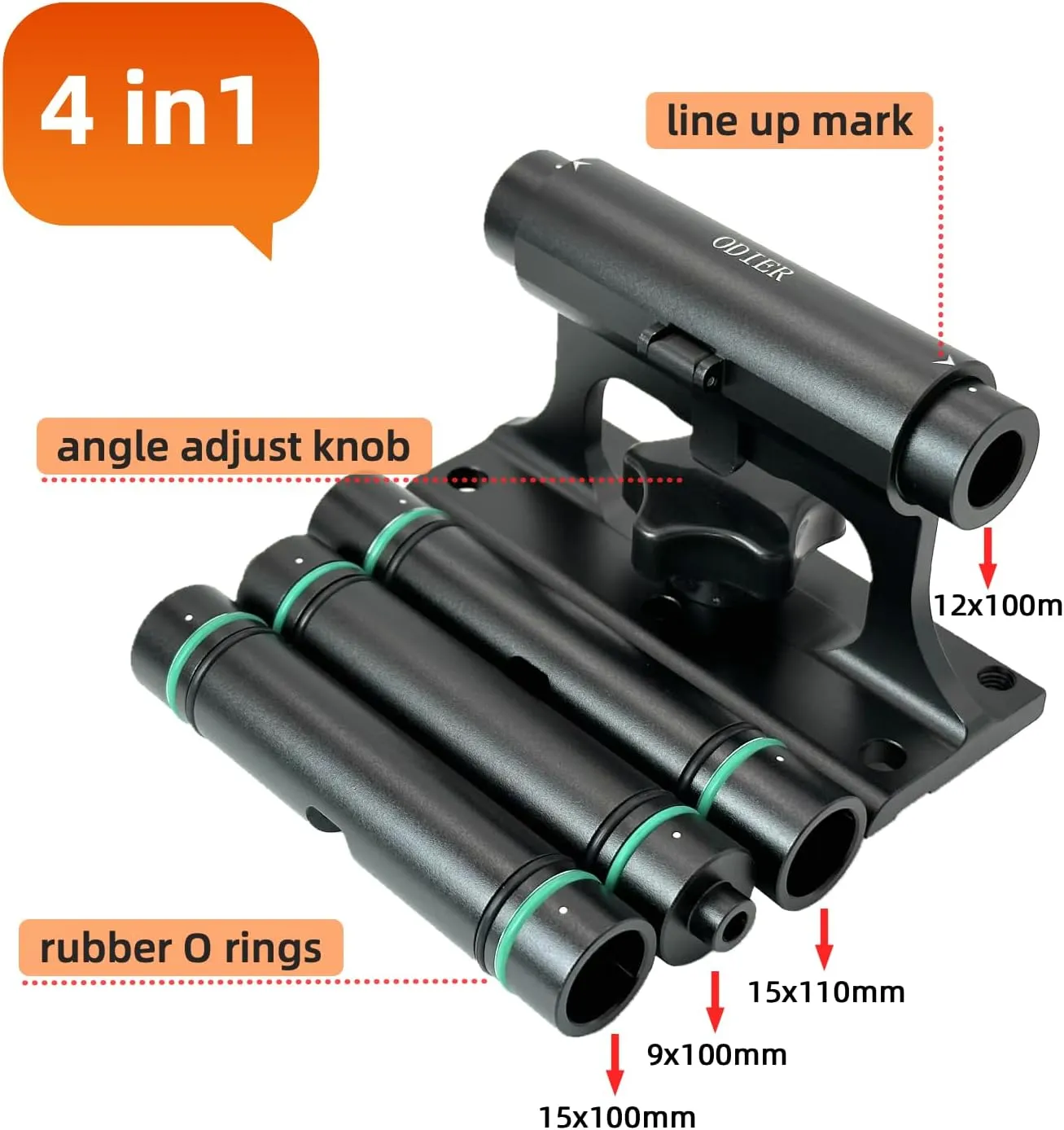 Interior Bike Rack Single Track 39 Inch L Track for Vans Trucks and SUV T-Nut Included (Rotatable Fork Mount)