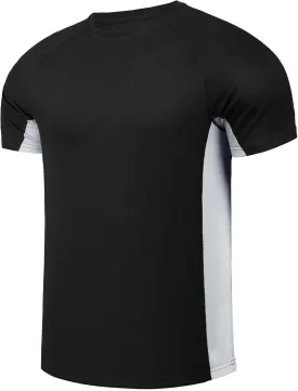 Mens Big and Tall Swim Shirt Sun Protection UPF 50  Rash Guard Quick Dry T-Shirt