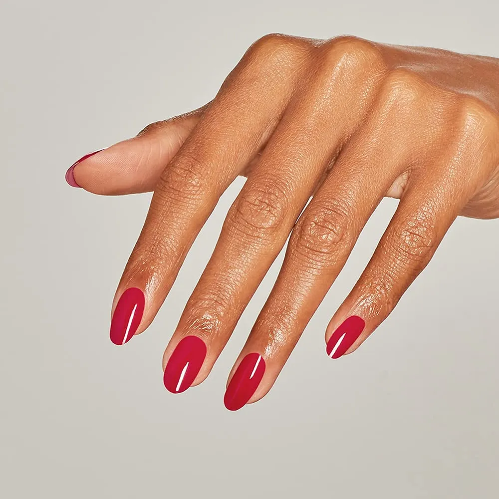 OPI Nail Lacquer Nail Polish | Opaque Light Red Crme Chip Resistant Nail Polish | Vegan, Fast Drying, Streak Free