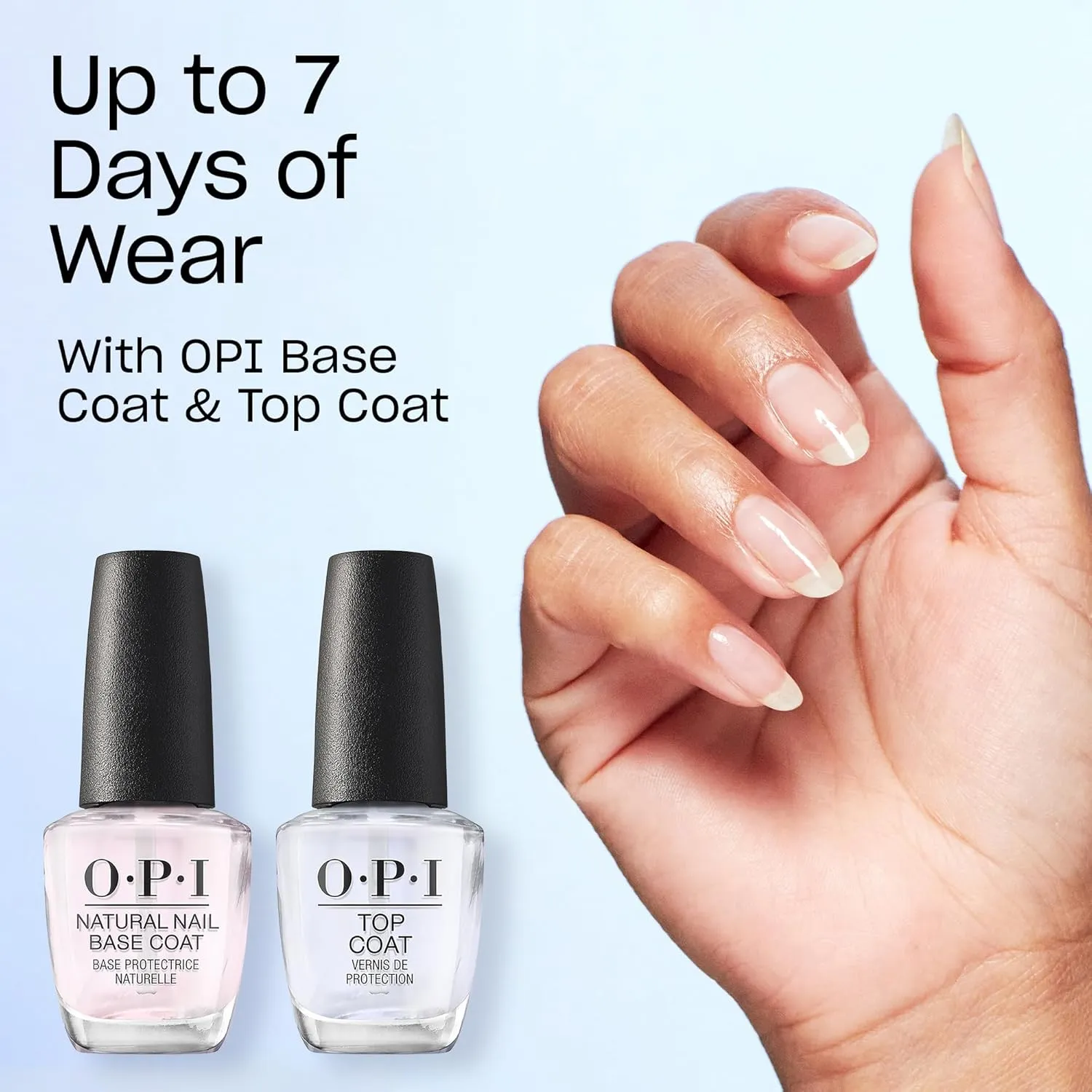 OPI Nail Lacquer Nail Polish | Opaque Light Red Crme Chip Resistant Nail Polish | Vegan, Fast Drying, Streak Free