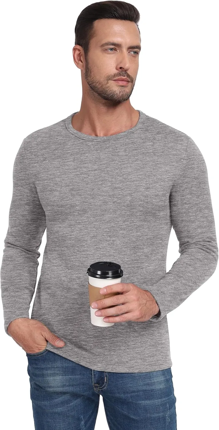 Sailwind Mens Wool Base Layer Long Sleeve Undershirts Crewneck Thermal Shirt