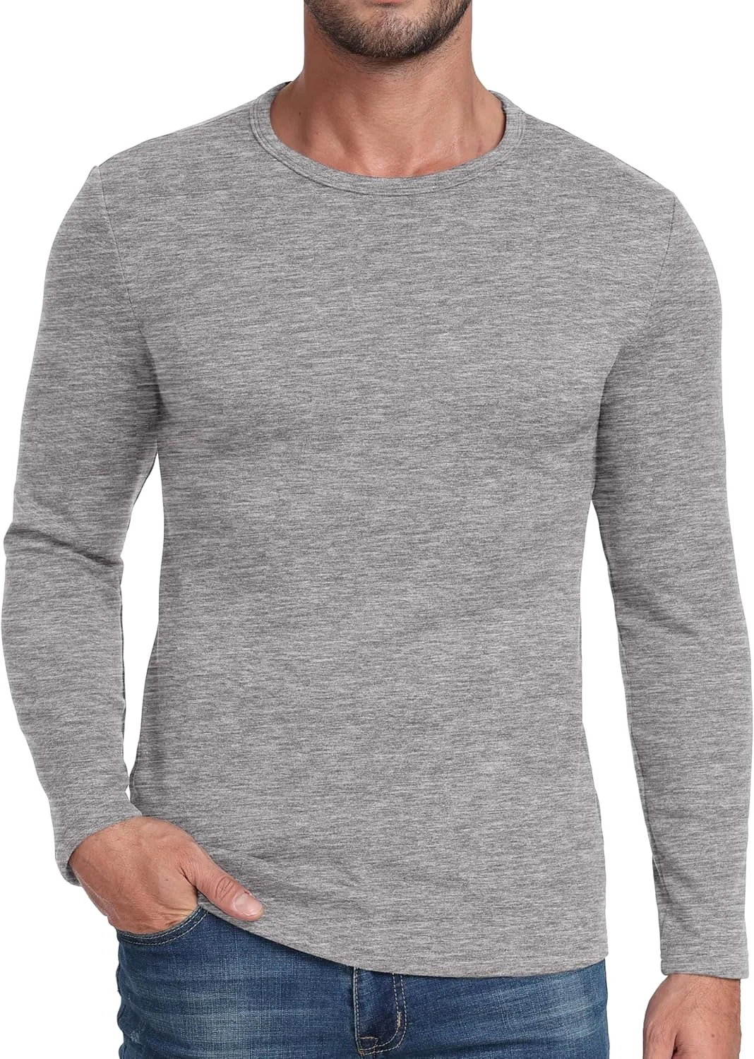 Sailwind Mens Wool Base Layer Long Sleeve Undershirts Crewneck Thermal Shirt