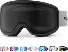 Supertrip Ski Goggles for Women Men, Anti-Fog UV Protection Snow Goggles Snowboard Goggles for Adult Youth