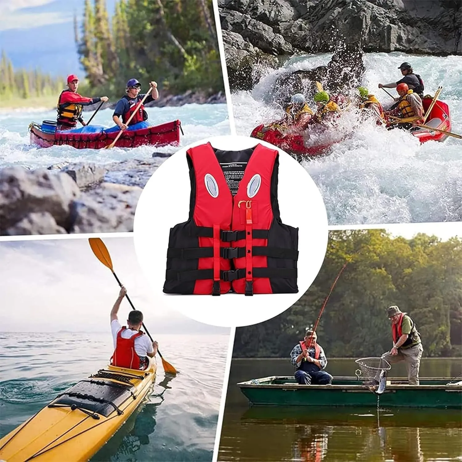 Swim Jacket - Lifevest for Adults,High Buoyancy Reflective Floating Vest,Portable Inflatable Snorkel Vest,Perfect for Swimming Pools, Fishing, Lakes, & Oceanx